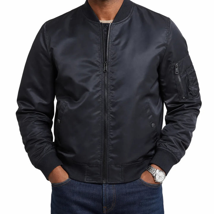 Men's Black Lydia Bomber Jacket