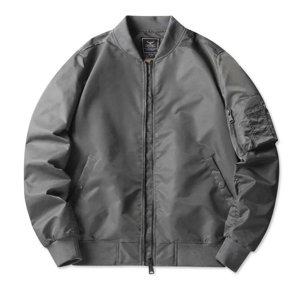 Weston Bomber Jacket - Color:Gray;Size:XS