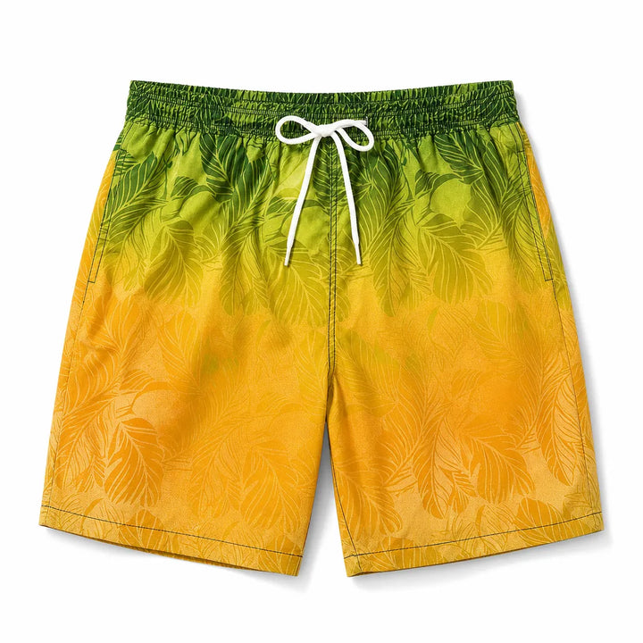 Weston Print Shorts - Color:Yellow;Size:XS