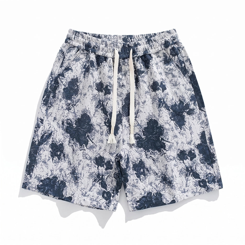 Weston Print Shorts - Color:Aegean Blue;Size:S