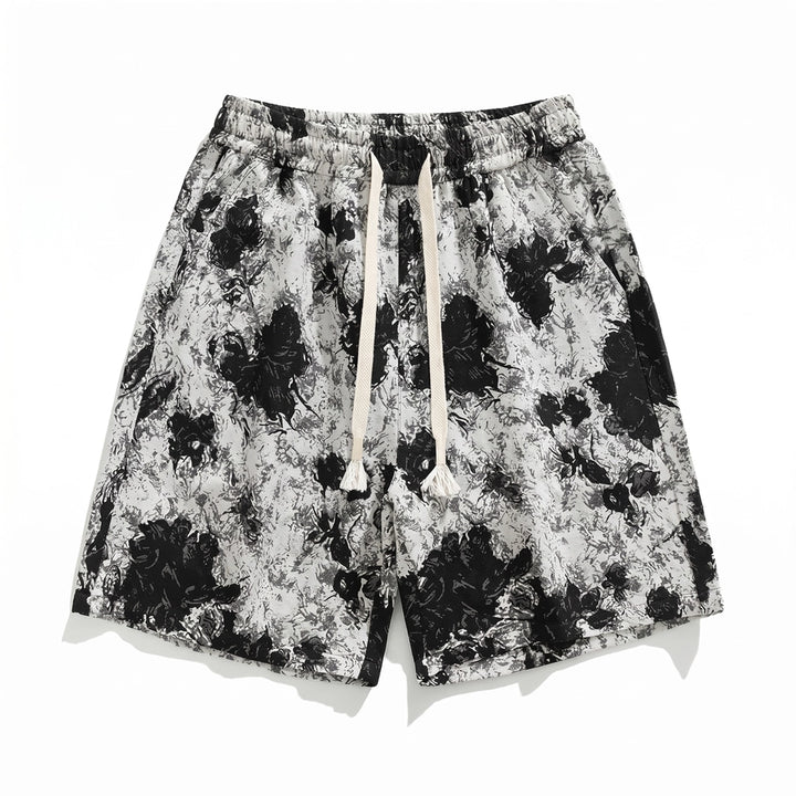 Weston Print Shorts - Color:Black Lotus;Size:S