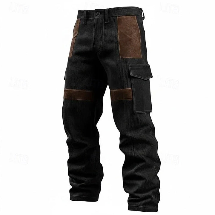 Wharton | Men's Durable Cargo Pants - Color:Black;Size:XS