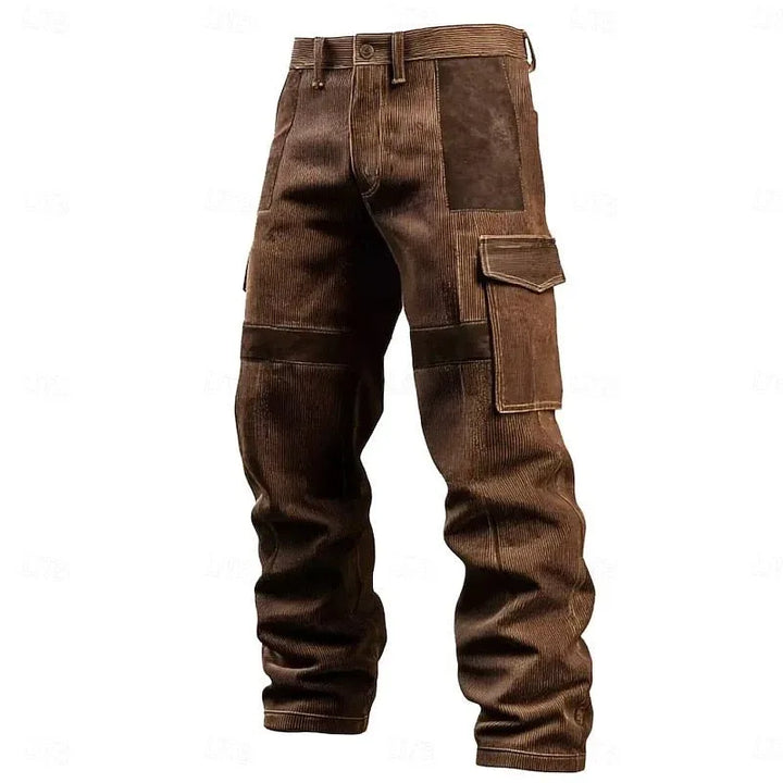 Wharton | Men's Durable Cargo Pants - Color:Brown;Size:XS