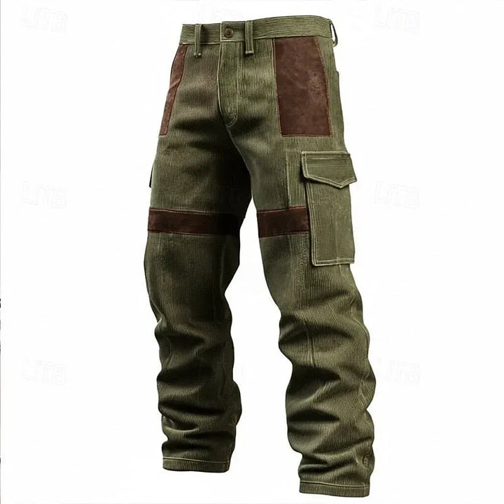 Wharton | Men's Durable Cargo Pants - Color:Green;Size:XS