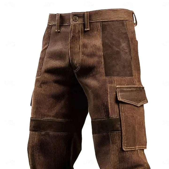 Men's Durable Cargo Pants Brown.webp