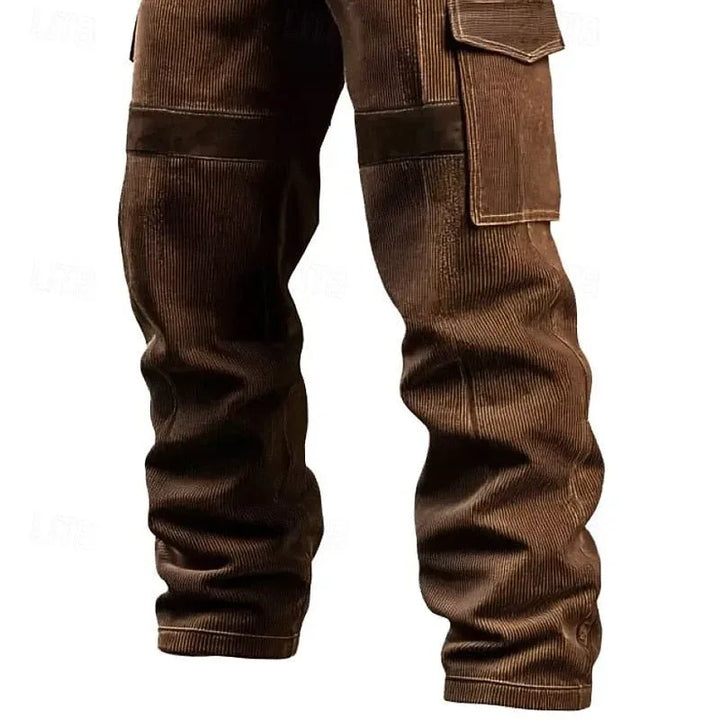 Men's Durable Cargo Pants Brown1.webp