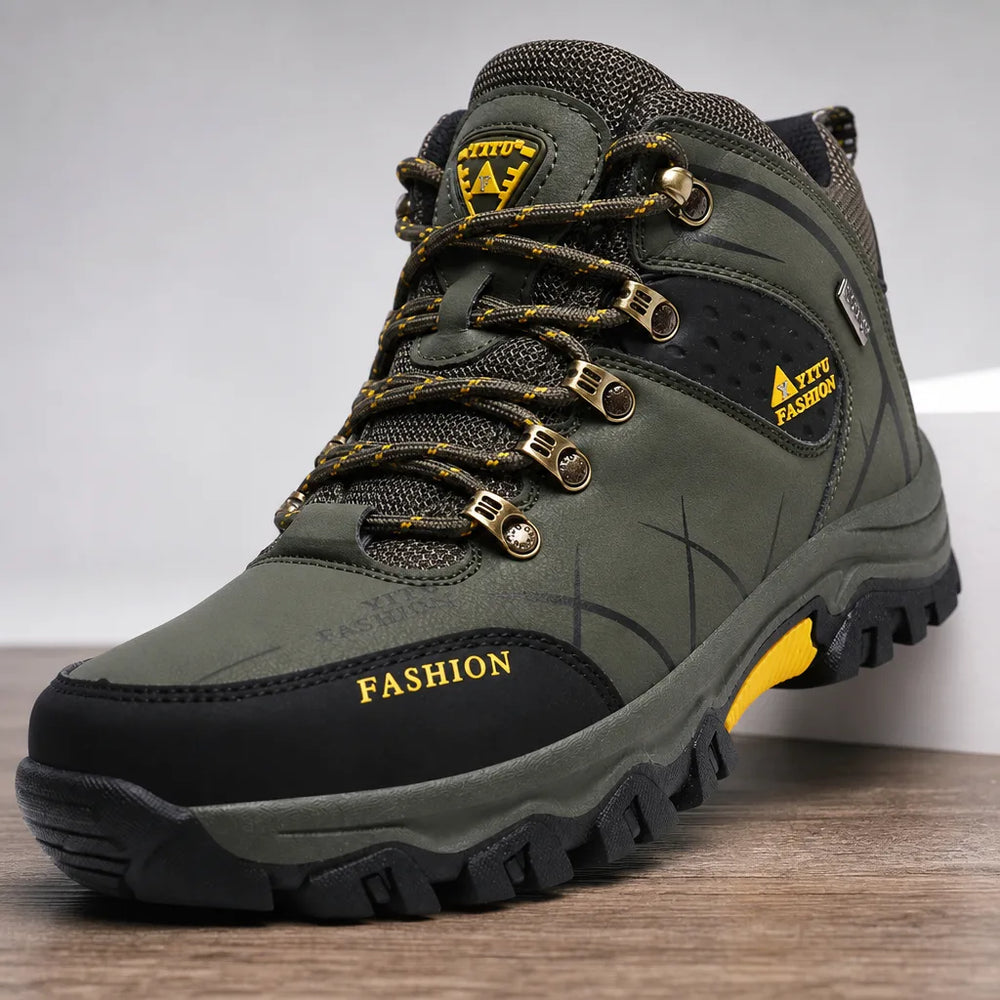Men's Green Warner High-Top Hiking Boots