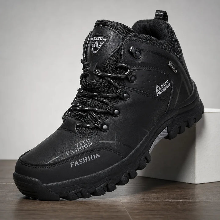 Men's Black Warner High-Top Hiking Boots