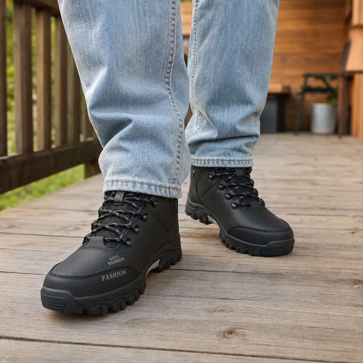 Men's Black Warner High-Top Hiking Boots