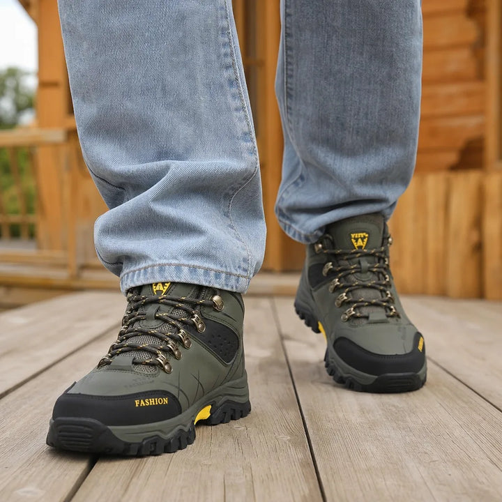 Men's Green Warner High-Top Hiking Boots
