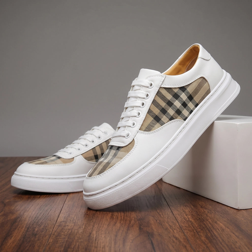 Lester Mills Panel Sneakers - Color:White Alt;Size:38