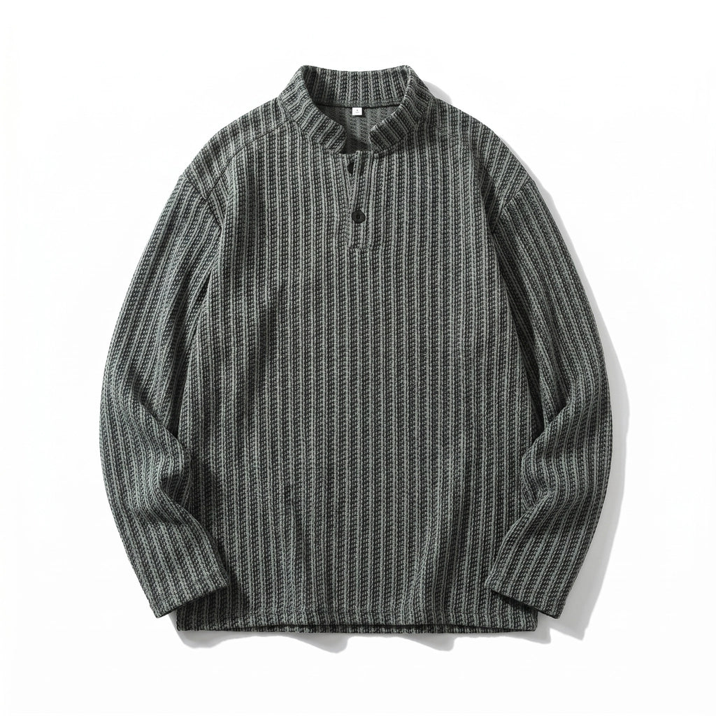 Jac Henley Sweatshirt - Color:White;Size:S