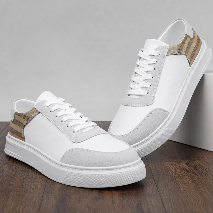 Lester Mills Panel Sneakers - Color:White;Size:38