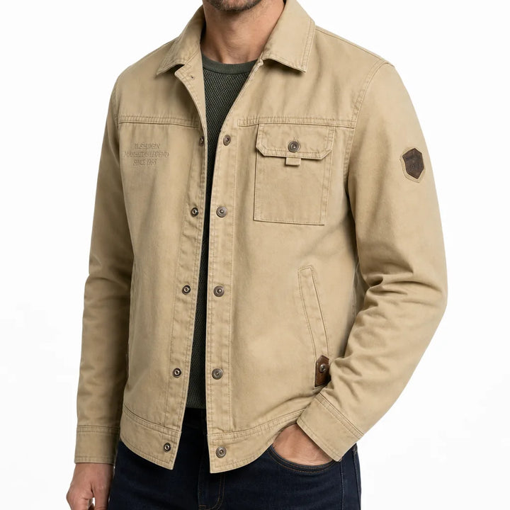 Men's Beige Hearst Multi Pocket Jacket