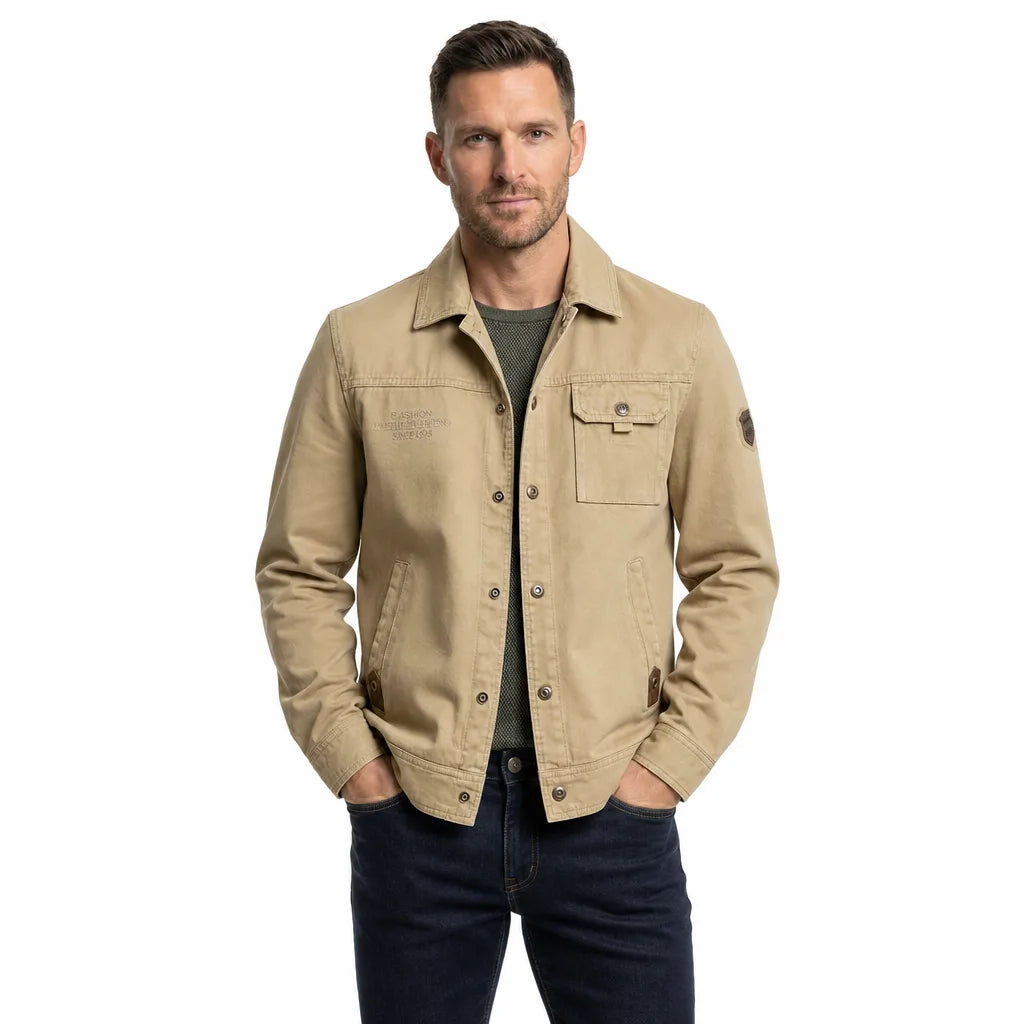 Men's Beige Hearst Multi Pocket Jacket