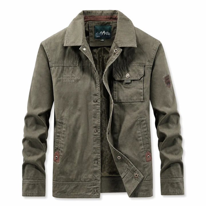 Whitfield | Men's Fall Windbreaker Jacket - Color:Green;Size:S