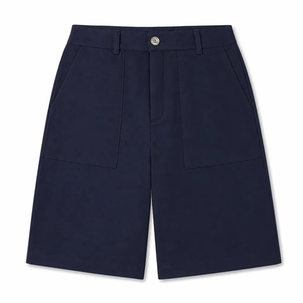 Women's Blue Whiting Wide-Leg Shorts