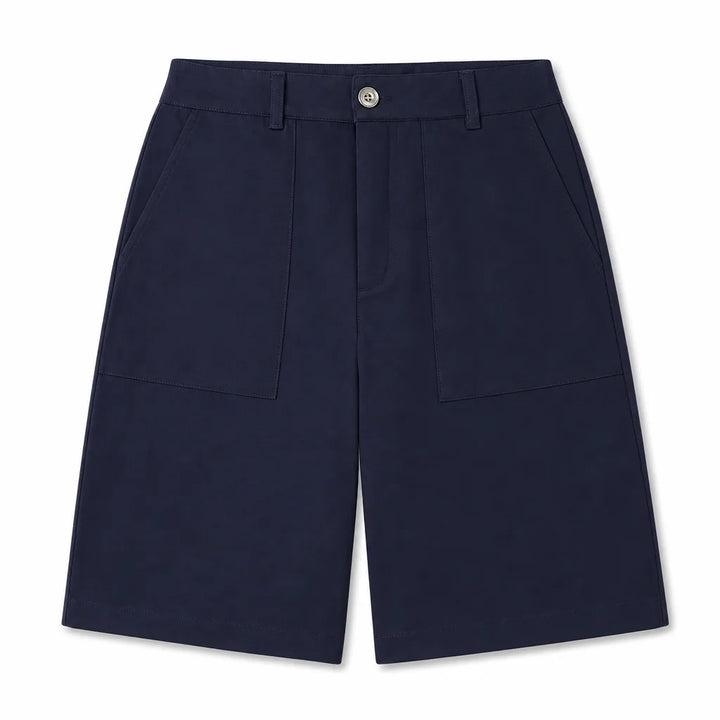 Women's Blue Whiting Wide-Leg Shorts