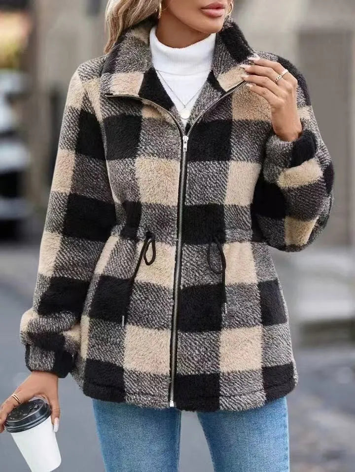 Women's Cozy Flannel Cardigan Jacket3.jpg
