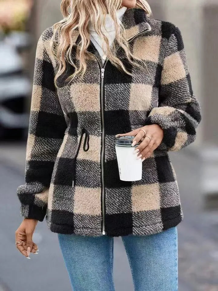 Women's Cozy Flannel Cardigan Jacket1.jpg