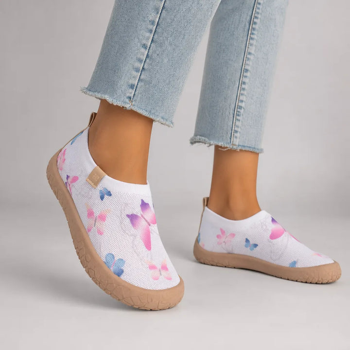 Willa | Orthopedic Slip-Ons for Women - Color:White/Blue;Size:36