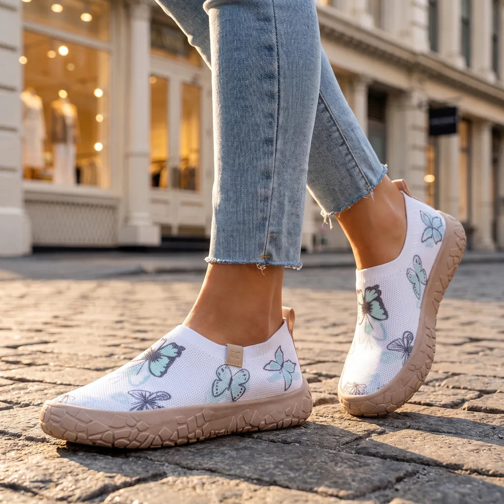Women's White / Green (zip bag packaging) Stanford Platform Slip-Ons