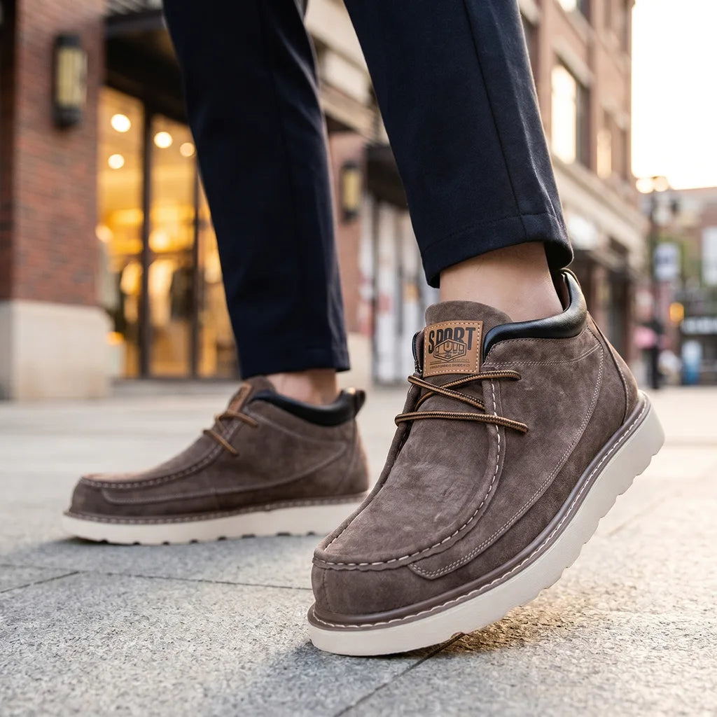 Men's Brown Hurley Leather Work Boots