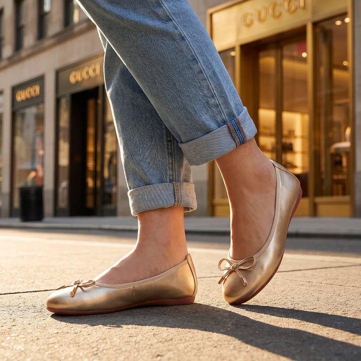 Women's Yellow Wolfe | Womens Ballet Flats