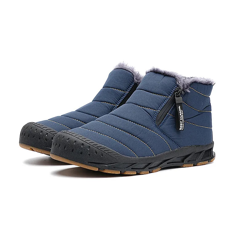 Wolfpine | Men's Waterproof Thermal Winter Boots - Size:38;Color:Blue