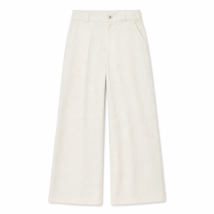 Wren Straight Leg Pants - Color:Beige;Size:XS