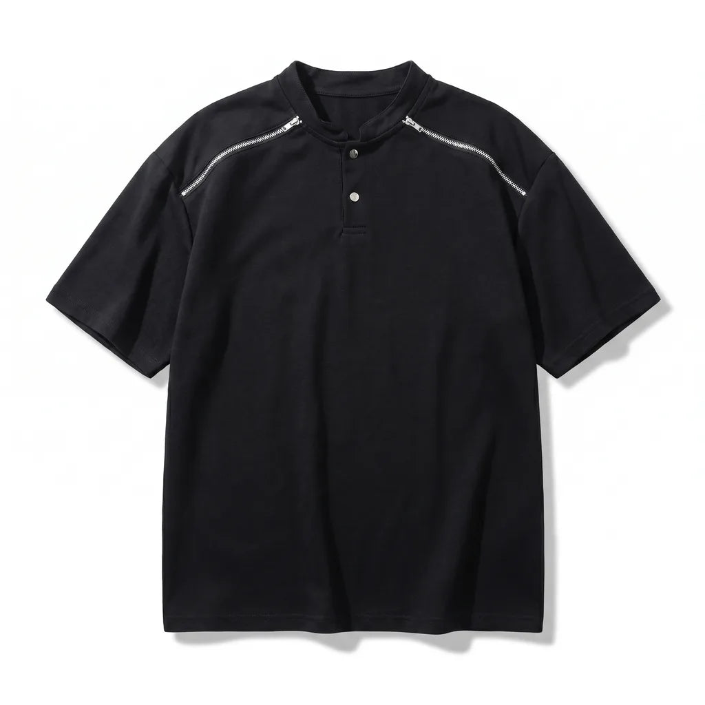 Wyatt Henley Tee - Color:Black;Size:S