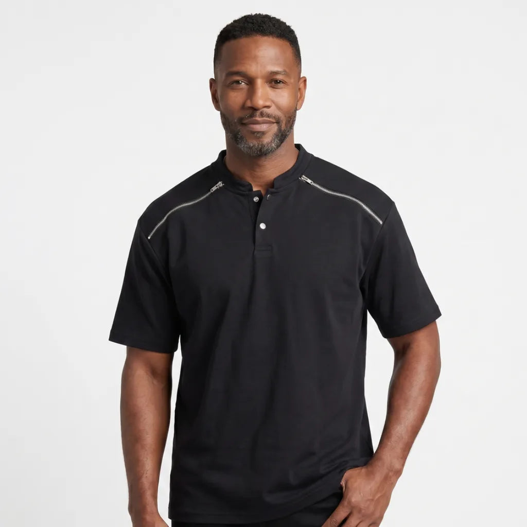 Men's Eleanor Cotton Henley T-Shirt