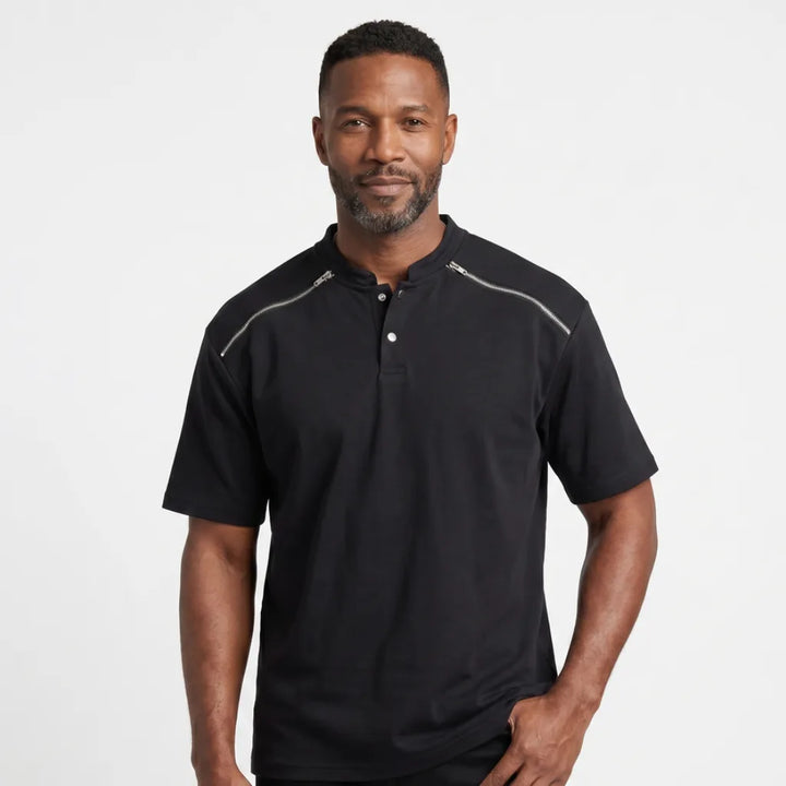 Men's Eleanor Cotton Henley T-Shirt