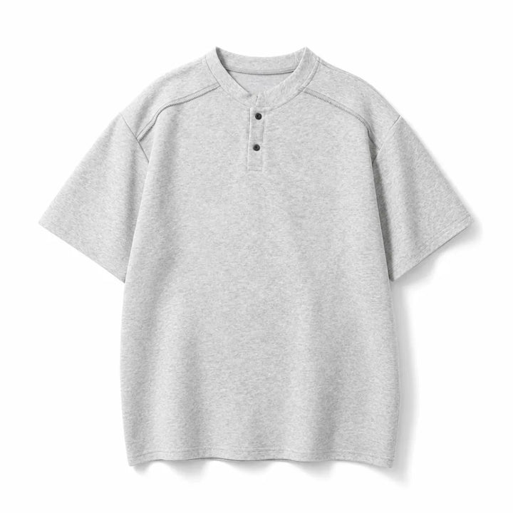 Wyatt Henley Tee - Color:Light Gray;Size:S