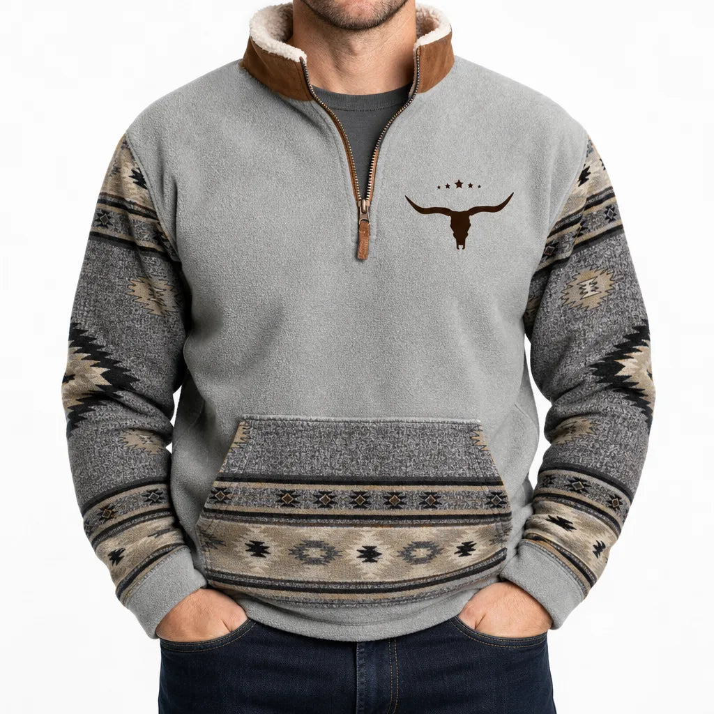 Wyatt | Men's Fall Western Barn Jacket - Color:Gray;Size:XS