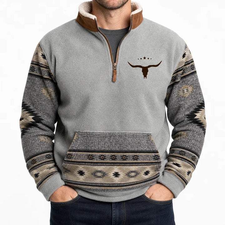 Wyatt | Men's Fall Western Barn Jacket - Color:Gray;Size:XS