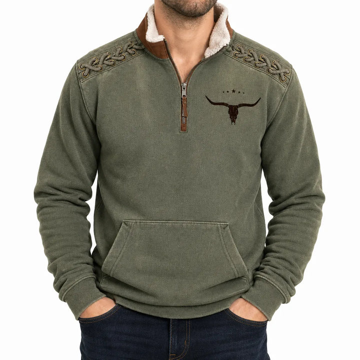 Men's B Ryder Half Zip Printed Jacket