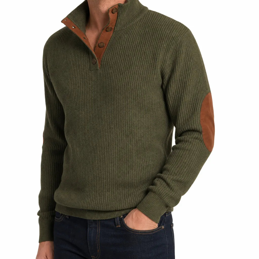 Men's Green Beatrice Corduroy Popover Shirt