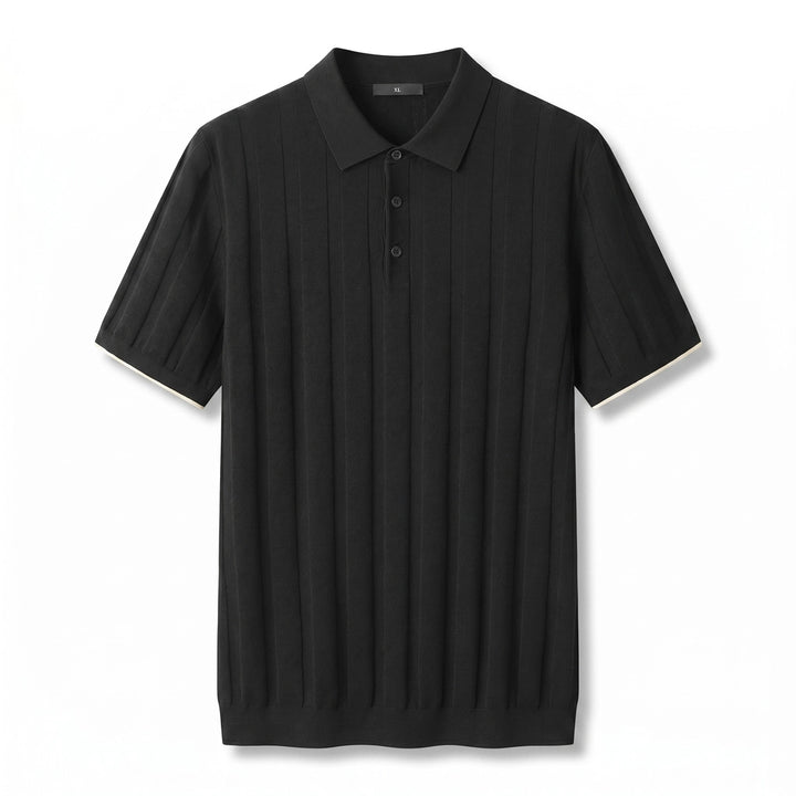 Zac Knit Polo - Color:5163 Black;Size:L