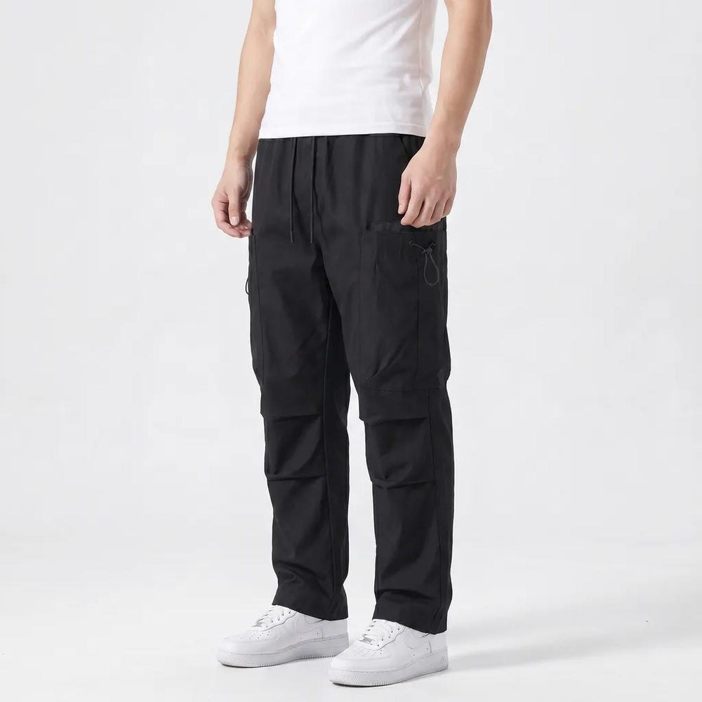 Men's Black Edith Straight Utility Pants