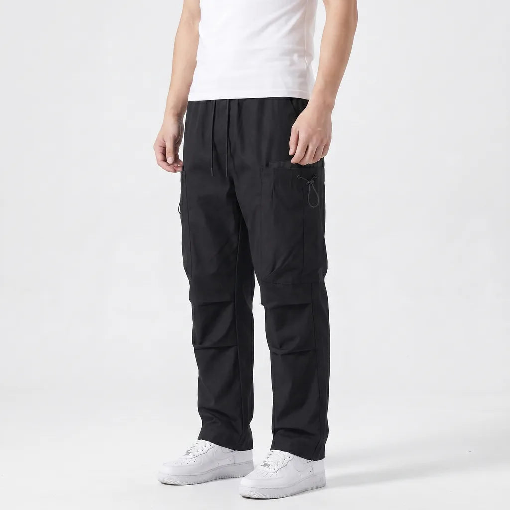 Men's Black Edith Straight Utility Pants