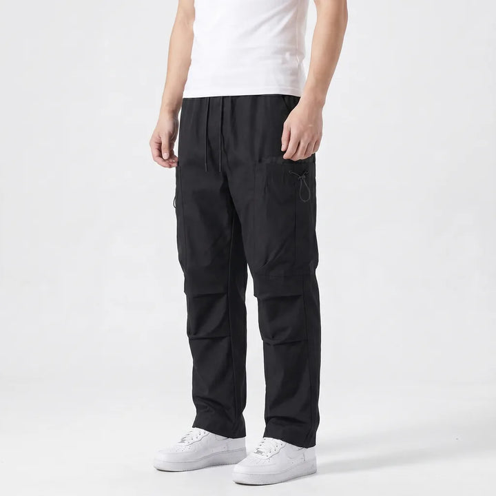 Men's Black Edith Straight Utility Pants