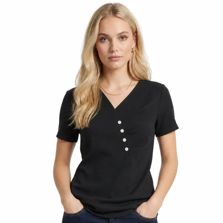Women's Ennis Cotton V-Neck Tee