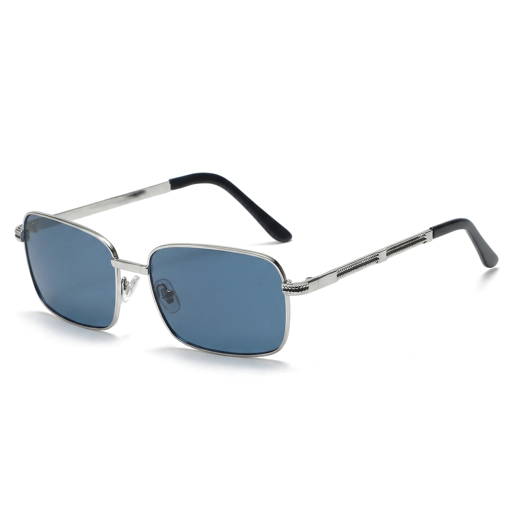 Zentaro Prime Metal Shades - Color:Silver/Blue